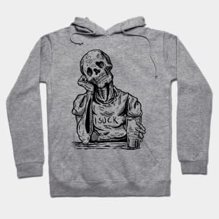 Drunk Skull - Skeleton Drinking Hoodie